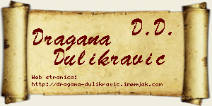 Dragana Dulikravić vizit kartica